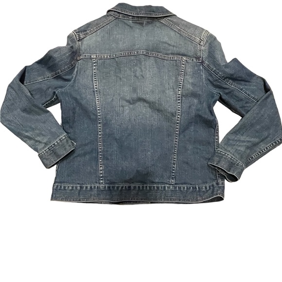 Denim Jacket by ROZ and ALI. S/M. BL/RD5 - Picture 2 of 3